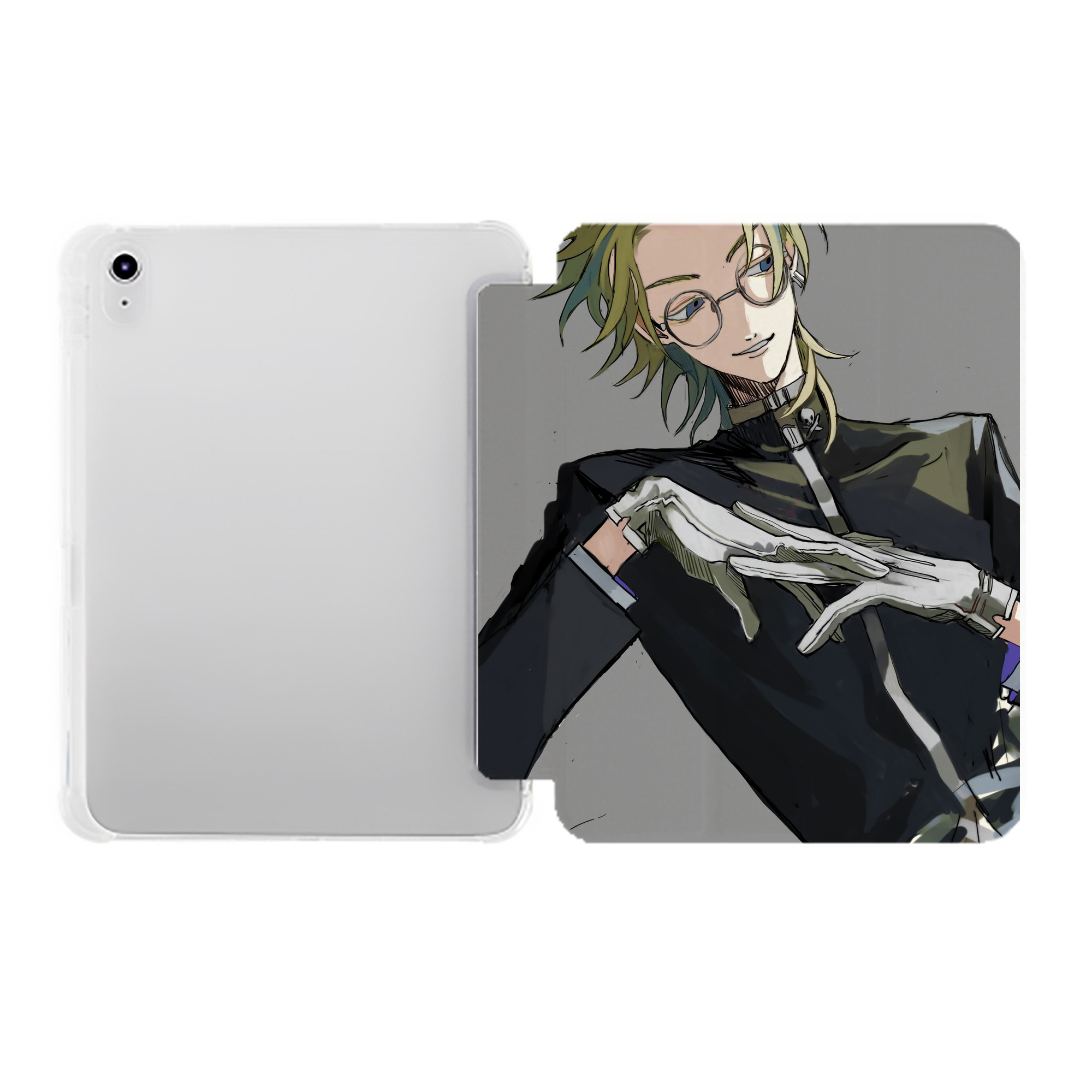 （画像用） 東京リベンジャーズ Tokyo Revengers IPad ケース ペン収納付き 三つ折りスタンド PUレザー×シリコン 対応機種9.5/10.5/10.9インチ